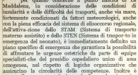 Comunicato stampa. Inaccettabili e sprovvedute le dichiarazioni di Arru in Ogliastra che rischiano di aprire un fronte pericoloso: una guerra tra poveri. Difendere solo l’ospedale di Lanusei […]