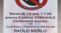 Il Comitato cittadino in difesa del P. MERLO invita l’amministrazione comunale, l’unione dei comuni e la cittadinanza tutta alla conferenza stampa che si terrà nel salone consiliare […]